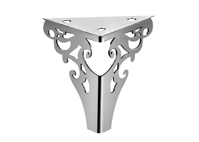 Chrome colorl furniture sofa legs  72 * 72mm steel  feet for furniture